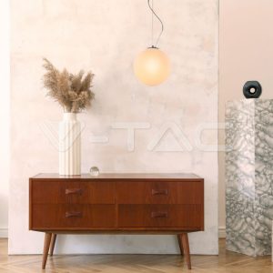PENDANT GLASS CHROME