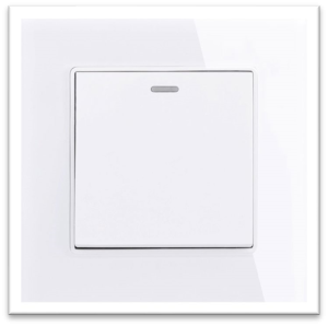 1 GANG RESET SWITCH PLASTIC WHITE