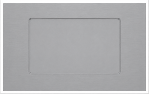 6X3 BLANK PLASTIC GREY GLASS