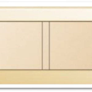 6X3 BLANK PLASTIC GOLD GLASS