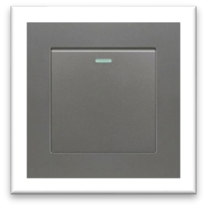 1 GANG INTERMEDIATE PLASIC GREY