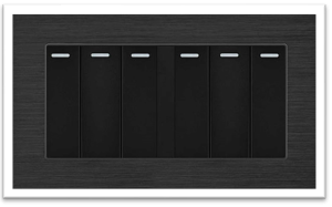 6X3 2 WAY PLASTIC BLACK ALUMINIUM
