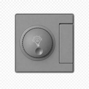 1 GANG DIMMER PLASTIC GREY GLASS