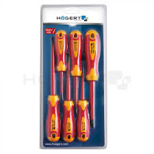 HOGERT 6PCS INSULTED SCREW DRIVERS