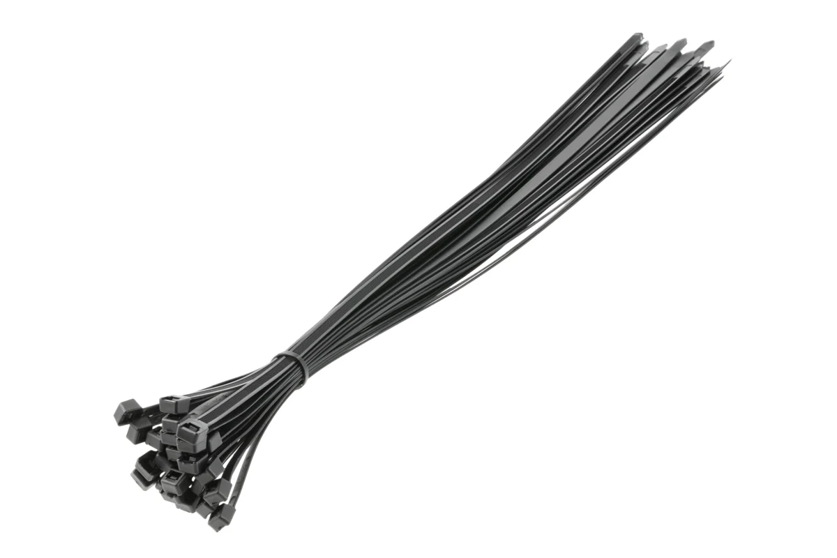 HOGERT CABLETIES 7.6X500 WHITE 25PCS