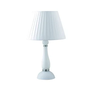 FAN ALFIERE BLOWN GLASS TABLE LAMP WHITE