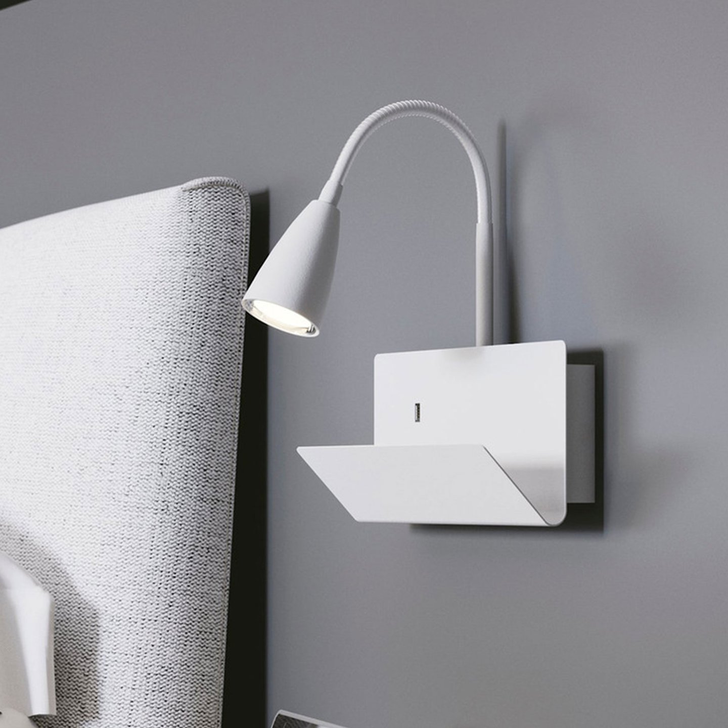 FAN WALL LIGHT GULP WHITE