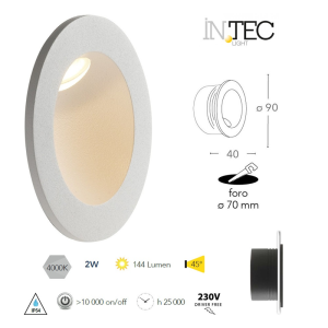 FAN RECESSED WALL ONYX ROUND WHITE